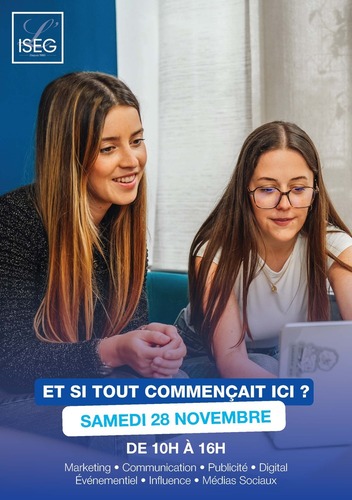 Journée Portes Ouvertes - Samedi 28 novembre 2026 de 10h à 16h
