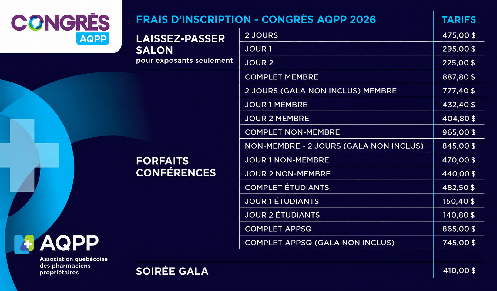liste de prix